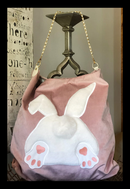 Fuzzy Bunny Tail Tote! 🐰💕